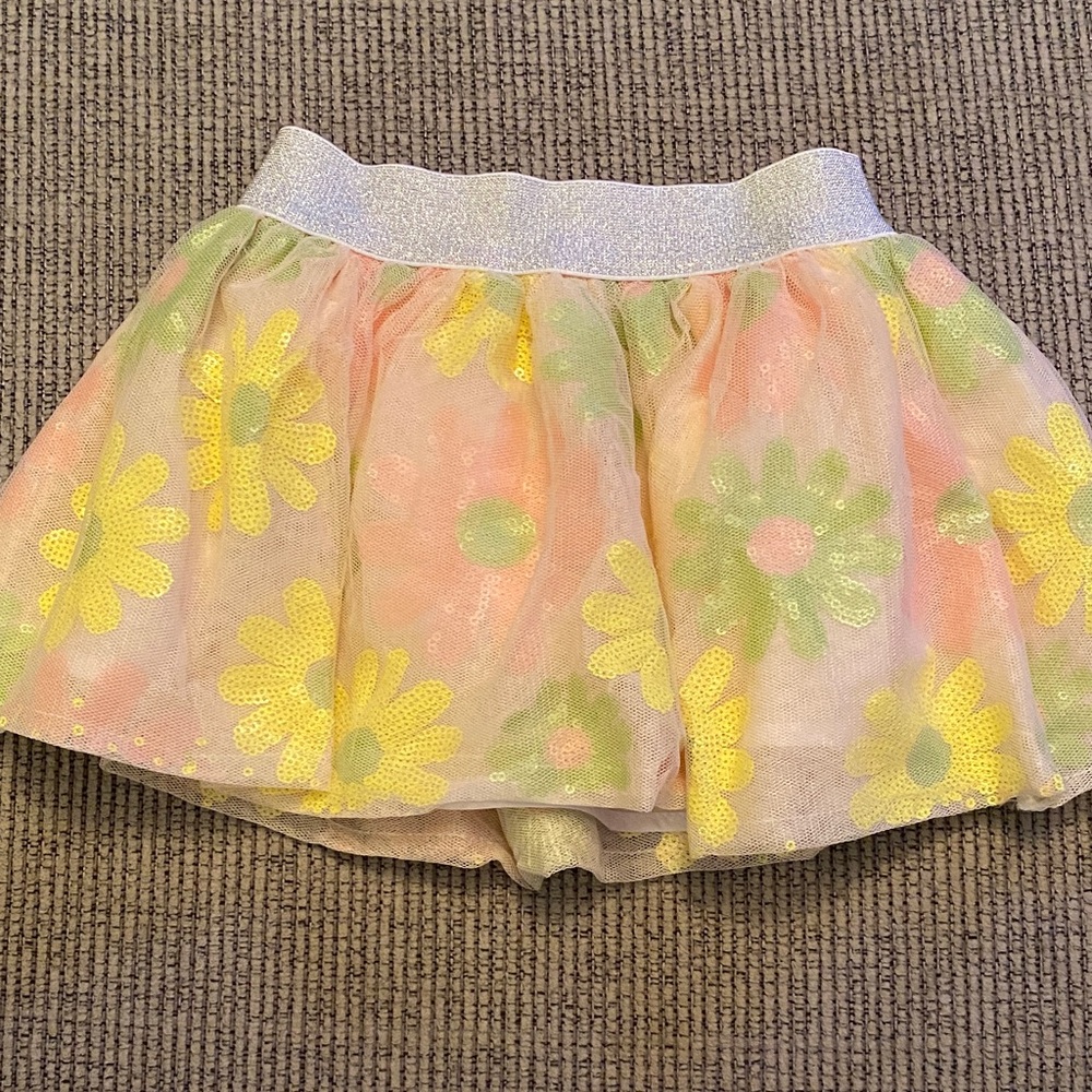 ⭐ 3 for $15 ⭐ - Minnie Disney Junior White and Yellow Tulle Skirt